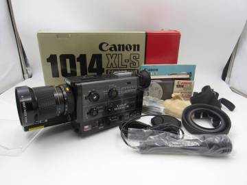 ZA3417/動作品 Canon 1014 XL-S CANOSOUND 8mm フィルムカメラ ZOOM LENS C-8 6.5-65mm 1:1.4 MACRO 箱付 キャノン レンズ ビデオ 保管品