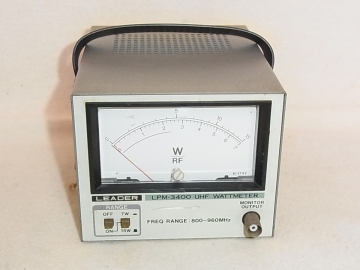 LEADER リーダー電子 LPM-3400 UHF WATTMETER ダミーロード内蔵 電力計 詳細未チェック 中古ジャンク扱い品