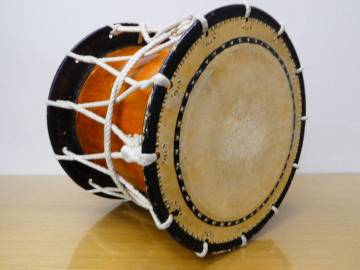 和太鼓 桶胴太鼓 担ぎ太鼓 お祭り 郷土芸能 組太鼓などに 中古保管品 1円スタート