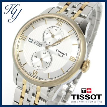 1円～ 3ヶ月保証付き 磨き済み 美品 本物 人気 TISSOT ティソ ルロックル レギュレーター コンビ 自動巻き メンズ 時計