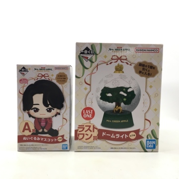 01w4423 未開封 一番くじ Mrs. GREEN APPLE MAGICAL WINTER ラストワン賞 ドームライト A賞 ぬいぐるみマスコット セット 中古品【結城店】