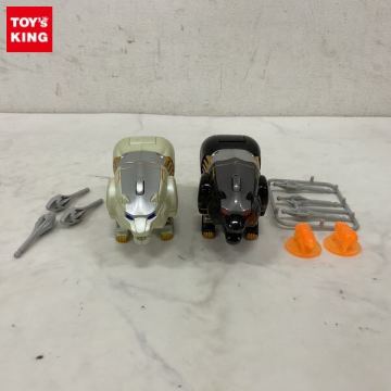1円〜 ジャンク 箱無 バンダイ パワーアニマルシリーズ 3 百獣戦隊ガオレンジャー ガオベアー & ガオポーラー
