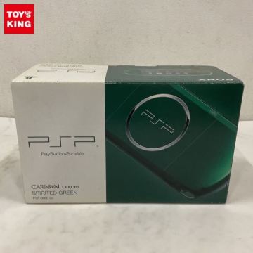 1円〜 欠品 動作確認/初期化済 PSP PSP-3000 スピリティッド・グリーン