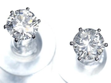 MV17931.5SS【1円～】新品【RK宝石】≪DIAMOND≫ 極上ダイヤモンド 大粒 2石 総計0.82ct Pt900 高級 一粒ダイヤ ピアス