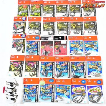 ★ZAPPU/DUO☆ブレディなどフック類 豪華大量約30パックセット ブレーディングパイルドライバー ベローズフック レアリススピンフック等★