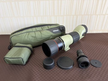 ③　Nikon　ニコン　FIELDSCOPE ED　D＝60 P　単眼鏡　フィールドスコープ　光学機器　付属品多数　純正ケース付き　現状品