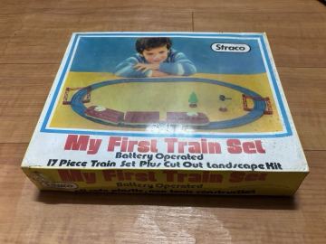 トミー　Straco My first train set プラレール　トミー　古い　昔 レトロ 当時物　香港製　パノラマカー 未開封