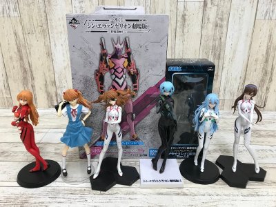 065B エヴァンゲリオン フィギュア まとめ 一番くじラストワン賞エヴァンゲリオン改８号機&gamma; 箱なしアスカ レイ マリ【ジャンク扱い】