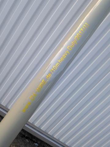 ZG342 アマチュア無線 可動式伸縮ポール DX-WIRE de/10m heavy Duty/2017/II 中古品 カバー付き アンテナポール