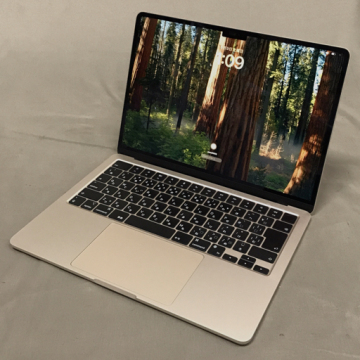1円 Apple MacBook Air Liquid Retina 13.6インチ M2 2022 8GB 256GB スターライト MLY13J/A A2681 ノートパソコン