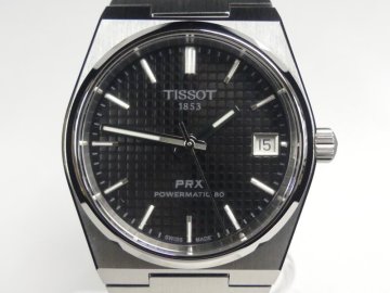 g372 腕時計 超美品 ティソ PRX T137.207.11.051.00 TISSOT 裏スケ 黒 自動巻き 余駒あり 動作品 2024年購入品
