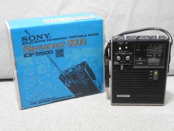 SONY スカイセンサー 「ICF-5500」 箱付き FM/SW/MWラジオ 現状品 BCL　ソニー 