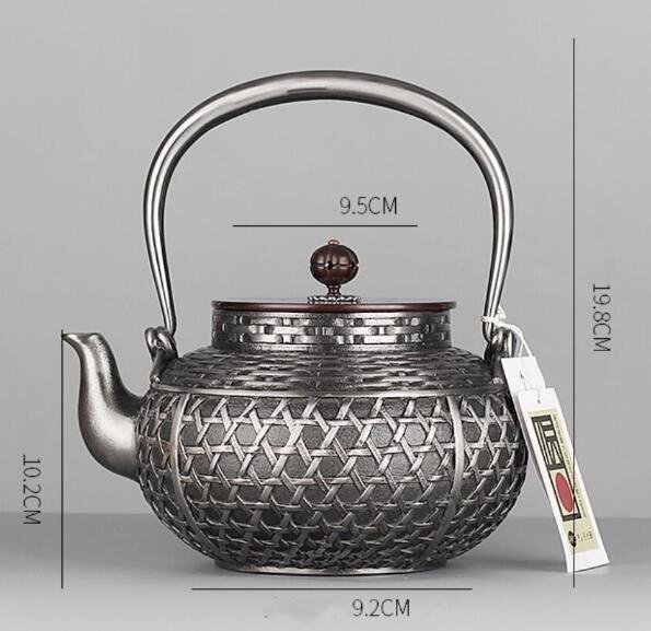 新品★南部鉄器 砂鉄製 鉄瓶 大容量鉄壺 コーティングなし 手作り純鉄 やかんを沸かす お茶の道具