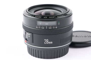 【かめらや】5657 美品 Canon EF 28mm F2.8 AF単焦点 広角レンズ EFマウント