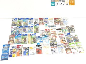 がまかつ シャウト ジャコフック 針 アシストフック カルティバ 遠投段差 ジグフック ツイントリガー JT-23等計47個未使用＆中古