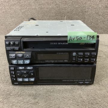 AV5a-134 激安 カーステレオ ALPINE 7982J ERE-G145 3CDチェンジャー グラフィックイコライザー グライコ 通電未確認 ジャンク