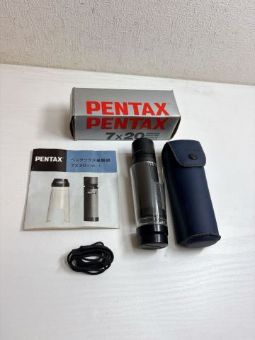 2584 PENTAX ペンタックス 7&times;20 単眼鏡 元箱付き 取説付き 現状品 未チェックジャンク