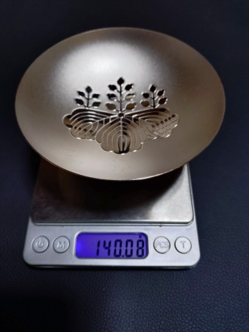 ☆ 純銀 SILVER ☆銀盃 銀杯 酒器 ☆ 重量140グラム以上☆ 純銀 ホールマーク1000刻印