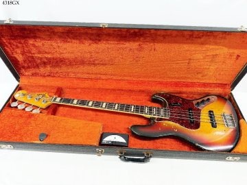 Fender フェンダー JAZZ BASS ジャズベース 弦楽器 ブラック&times;ブラウン系 チューナー YT-1200 ハードケース付き 出音可 現状品 4318GX.