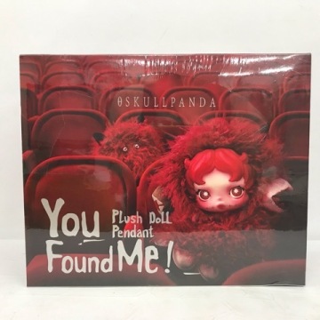 4874 【未開封】POPMART SKULLPANDA You Found Me! Plush Doll Pendant スカルパンダ 1カートン(9ピース)