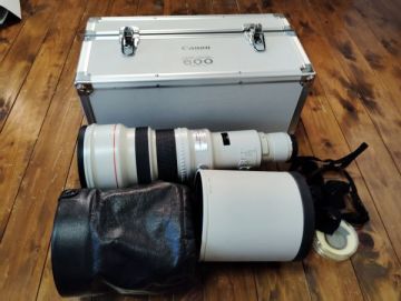 1円～ Canon キヤノン EF 600mm F4L USM 超望遠レンズ レンズトランク600 フード ET-160II 付属