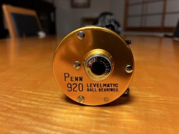 【1円/実釣未使用】PENN レベルマチック 920 国内正規品 希少シール付 検）アンバサダー 5500C 道楽 ペン LEVELMATIC ゴールド