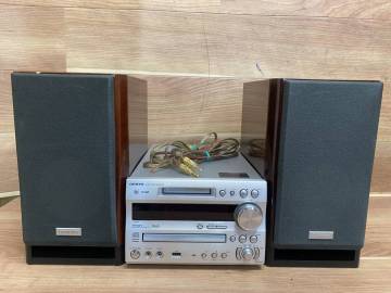 ２０　音出し動作確認済み　ONKYO　FR-N9SX　コンポ　＋　D-N9SX　スピーカー　セット　オンキョー　オーディオ　CD／MD