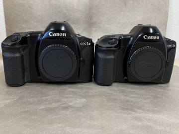 【2台】Canon EOS-1N auto focus film camera キャノン 一眼レフ フィルムカメラ ボディ　ジャンク★1325管理
