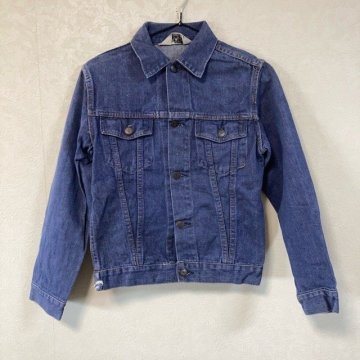 B6-25 70s Kマート 14 アメリカ古着 SANFOR ワッペン コットン デニムジャケット ブルー Kmart キッズ