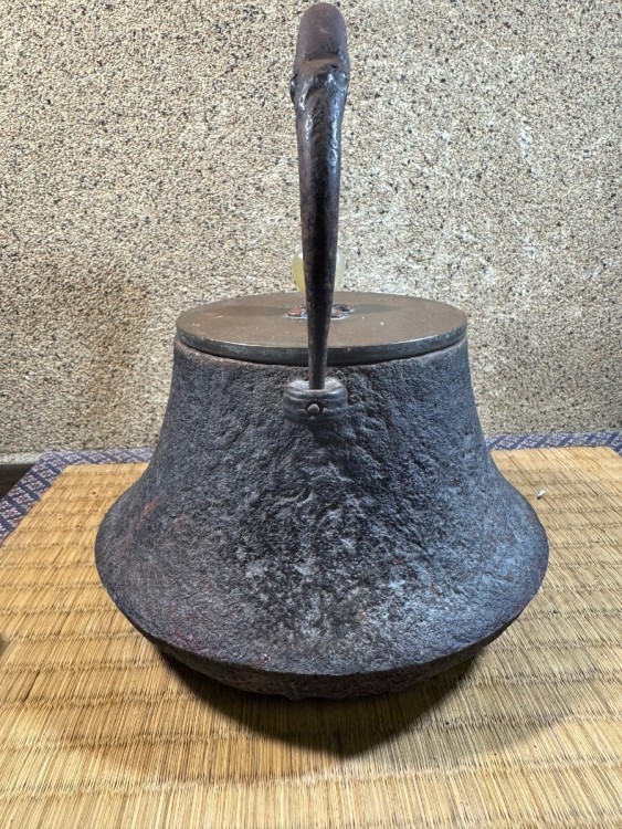 小振り　初代?　金寿堂　玉摘　白肌　 雨宮　明?治時代? 鉄瓶 煎茶道具 釜師 古美術