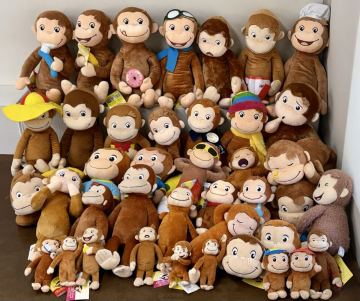 RR346) おさるのジョージ ぬいぐるみ マスコット グッズ 大量セット まとめ売り ジョージ プライズ