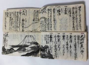 明治4年 伊勢道中記 2冊 山形県～信州 京都 金毘羅 富士山 絵入 旅日記 古文書