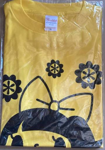 チームしゃちほこ ゆるしゃち Tシャツ XLサイズ イエロー 伊藤千由李 TEAM SHACHI
