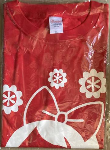 チームしゃちほこ ゆるしゃち Tシャツ XLサイズ レッド 秋本帆華 TEAM SHACHI