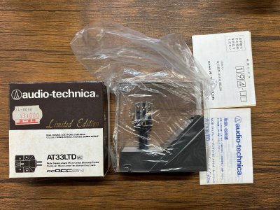 新品未使用audio-technica AT33LTD MC型カートリッジ シェル付 オーディオテクニカ　限定生産品