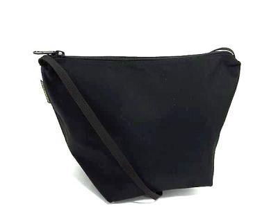 1円 ■極美品■ Herve Chapelier エルベシャプリエ ナイロンキャンバス クロスボディ ショルダーバッグ 斜め掛け ブラック系 BV0064