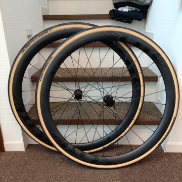 美品 ELITEWHEELS edge 40mm Continental GP5000 タイヤ付