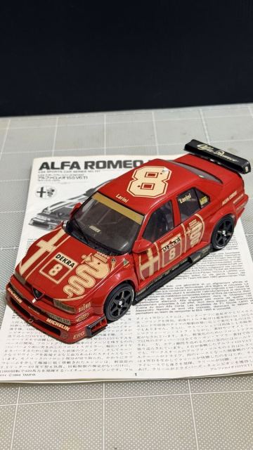 1/24 スポーツカーシリーズ NO.137 アルファロメオ155V6TI フルディスプレイモデル　スケールモデル 長期保管品 組立済み プラモデル 24137