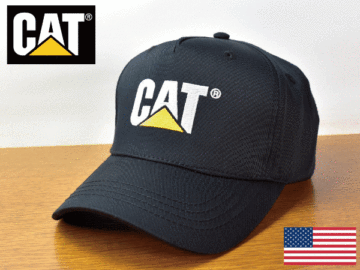 C675《未使用品》CAT キャタピラー【フリーサイズ】アウトドア 作業着 重機 野球帽 帽子 キャップ USモデル