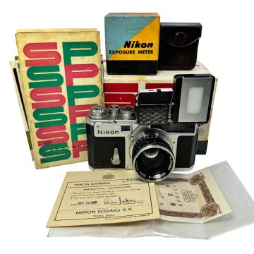 116★ ニコン Nikon SP レンジファインダー フィルムカメラ Nikkor-S 5cm 50mm F1.4 620番台 元箱 