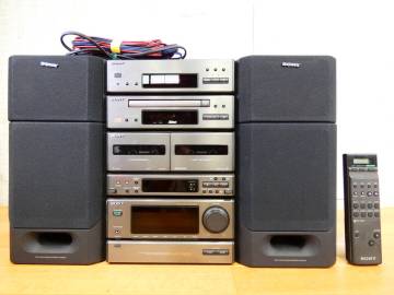 S) SONY ソニー CDP-P909/TC-P909/ST-P909/TA-P909/SS-P909AV システムコンポ 音響機器 オーディオ ※ジャンク @140 (4)