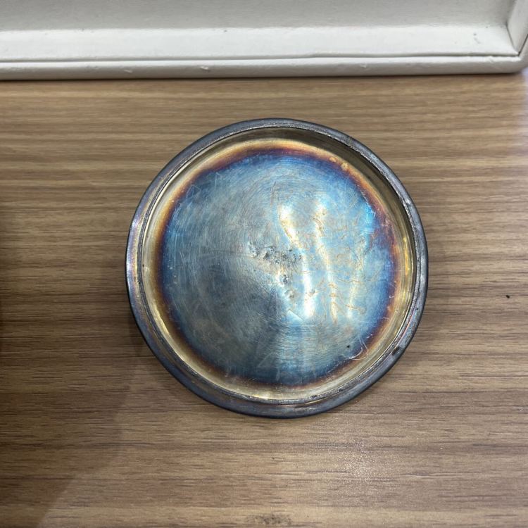 【保管品】 鉄瓶 鉄器 茶器 急須 古鏡蓋 金無垢 龍文堂 高級ライン 金属工芸 アンティーク コレクション 重量1005.3g 箱無し