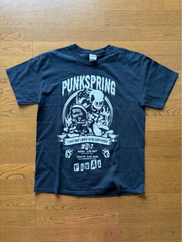 PUNKSPRING パンクスプリング 2017 GILDAN ギルダン 黒 バンドTシャツ ROCK Lサイズ