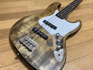 激渋 無骨な暴れ馬 ターボ回路搭載 ジャスベース フルメンテ済み JAZZ BASS オイルスティン仕上げ 美品 2トーンカラー