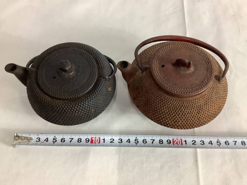 鉄瓶（南部鉄器）＆急須3Pセット 中古品 送料無料 1円〜【21-16.NT】