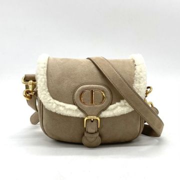 1円 良品 Christian Dior クリスチャン ディオール ボビー ムートン ショルダー バッグ fH04164H
