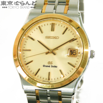 241001033148 1円 セイコー SEIKO グランドセイコー SBGG008 8N65-9010 シャンパン SS K18YG 腕時計 メンズ クォーツ