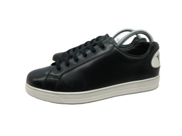 ◆本物保証◆PRADA◆プラダ◆メンズ/ダウンタウン/レザー/スニーカー/シューズ/靴/革靴/黒/27㎝前後(8)★☆極美品(着用わずか)☆★