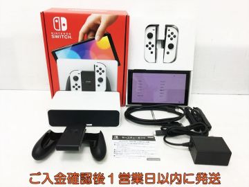 【1円】任天堂 有機ELモデル Nintendo Switch 本体 セット ホワイト 初期化/動作確認済 ニンテンドースイッチ K05-001tm/G4