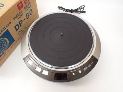 【未使用開封品】 DENON DP-80 ダイレクトドライブ ターンテーブル デノン デンオン 元箱付き (1) □ 75C41-18